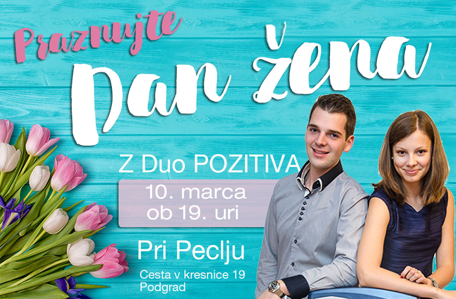 Dan žena z živo glasbo - Duo Pozitiva